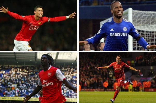 Los 20 goleadores históricos de la Premier League, según su nacionalidad.