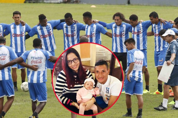 La tierna visita que recibió el volante Bryan Acosta en la Selección de Honduras