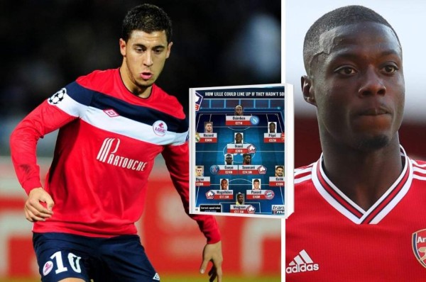 Con Hazard: El equipazo de 360 millones que tendría el Lille si no hubiera vendido a nadie