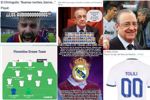 Le filtraron audios a Florentino Pérez y los memes hacen pedazos a sus víctimas: Cristiano, Casillas y Mourinho
