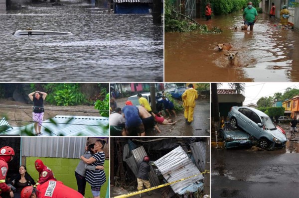 Impactantes imágenes de la tormenta que arrasó en El Salvador y dejó pérdidas humanas