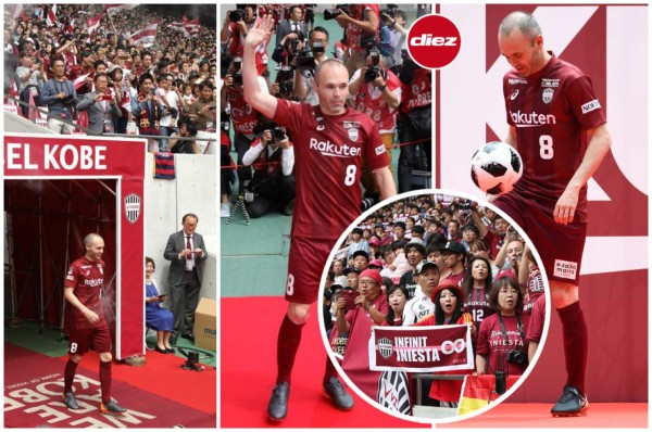 Locura asiática: Así fue la presentación de Iniesta con el Vissel Kobe de Japón