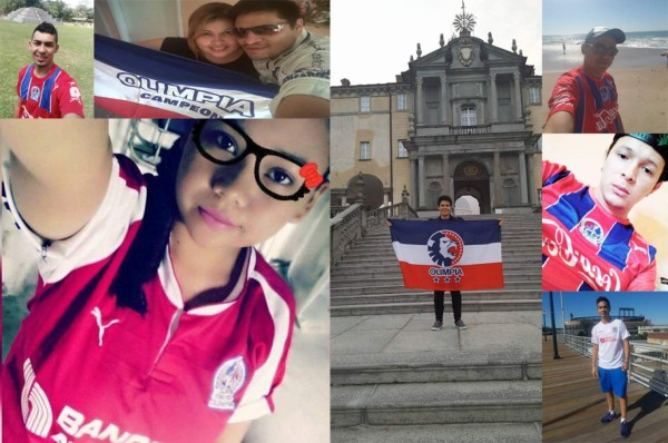 Ellos son los aficionados que desde temprano se pusieron la camisa del Olimpia