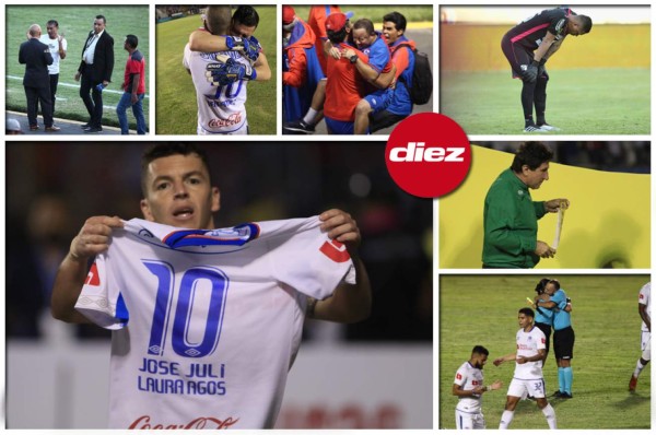 Dos jugadores de otros equipos llegaron a apoyar a Olimpia y el abrazo de Trogio y Vargas