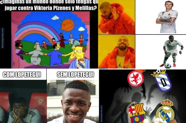 Los memes del primer triunfo de Solari con el Real Madrid y del sufrido gane del Barça