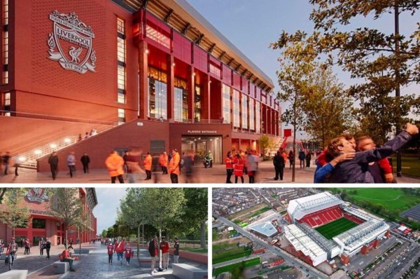 Así será el nuevo Anfield del Liverpool: Para más de 60 mil personas por $78 millones