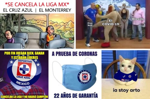 Liga MX: Cruz Azul, víctima favorita de los memes tras la cancelación del clausura por el coronavirus&nbsp;&nbsp;&nbsp;