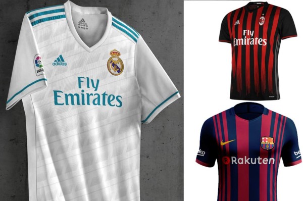 FILTRADO | Así vestirán los grandes club de Europa en la temporada 2017-18