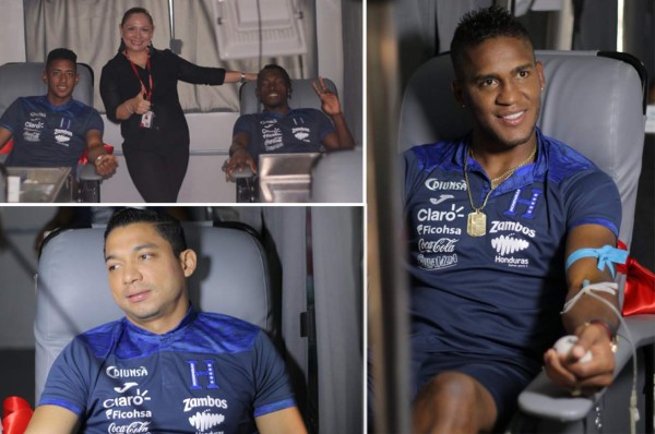 Futbolistas de la Selección de Honduras se unen a campaña de donación de sangre