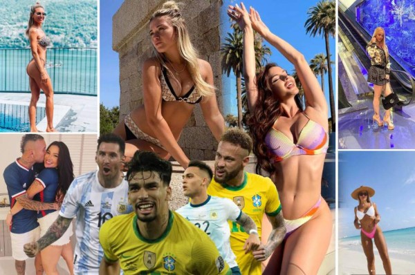 Una final hermosa: Las sensuales parejas de los futbolistas argentinos y brasileños que pelearán la Copa América