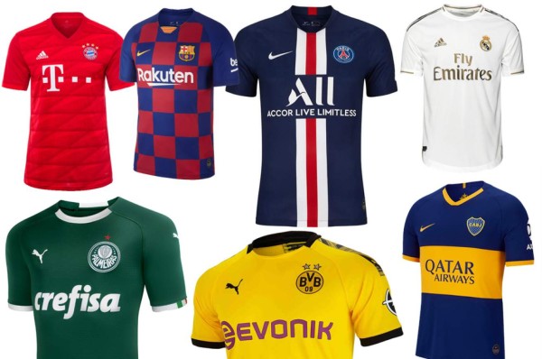 ¡México está presente! Eligen las 20 camisas más lindas de los grandes clubes del mundo