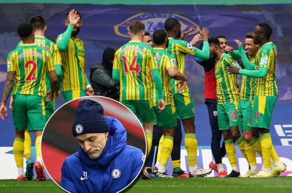 Sorpresota: Tuchel sufre su primera derrota con el Chelsea tras ser goleados por el West Bromwich