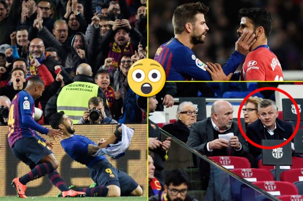 Curiosas: Cariño de Piqué a Griezmann; Antonella con compañía y un intruso en el Camp nou