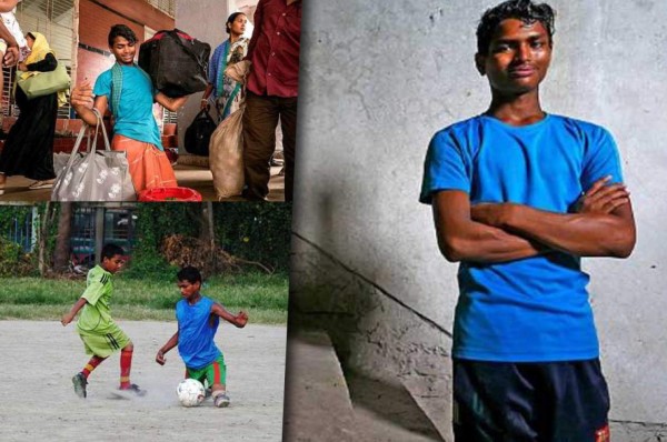 ADMIRABLE: No tiene sus dos piernas pero sueña con ser un futbolista profesional