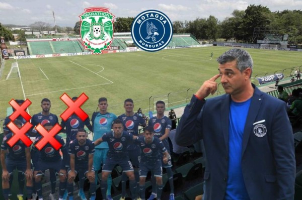 Con cambios: El 11 que se perfila en Motagua para el partidazo ante Marathón en el Yankel