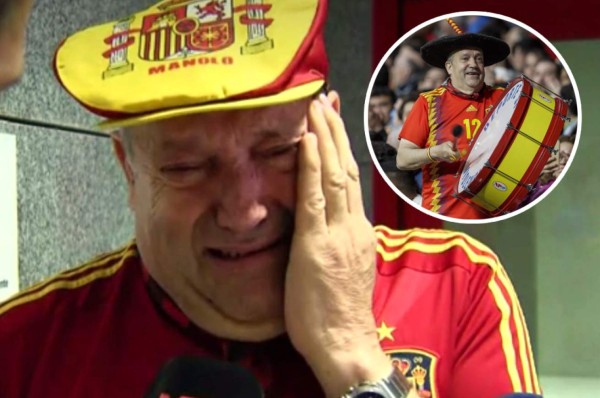 Planea venderlo: La crisis golpea al emblemático hincha español Manolo el del Bombo