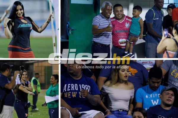Bonito ambiente y mujeres bellas en Puerto Cortés durante el Platense-Olimpia