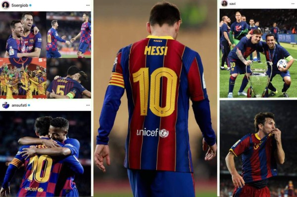 Las emotivas despedidas de los compañeros de Messi: 'Te fuiste siendo el mejor de la historia'