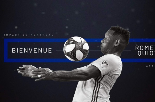 Romell Quioto es nuevo jugador del Impact de Montreal del Canadá