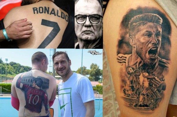 ¡Plasmados en su piel! Los mejores y más locos tatuajes de figuras del fútbol en aficionados