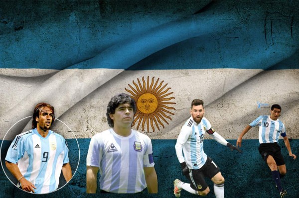 Todas las camisas que ha utilizado la selección de Argentina en la historia de los Mundiales