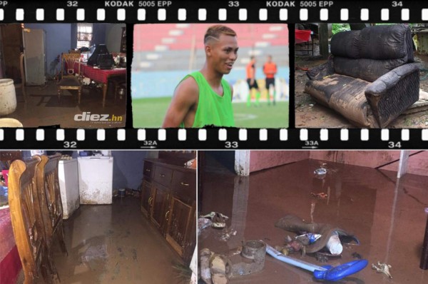 Huracán Eta le inunda la casa a jugador del Vida en la ciudad de La Ceiba