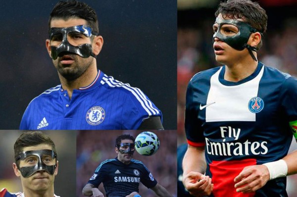 Futbolistas que han usado máscaras protectoras como lo hará Escober