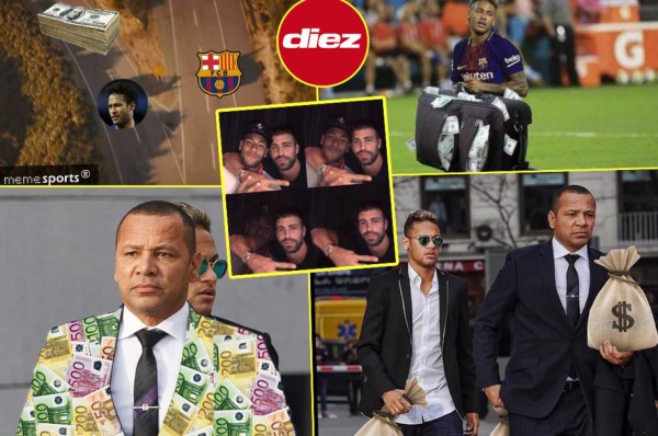 Neymar y su padre, atacados con duros memes tras su decisión de no seguir en Barcelona