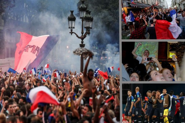 Así se celebra en las calles de Francia la clasificación a la final del Mundial Rusia 2018