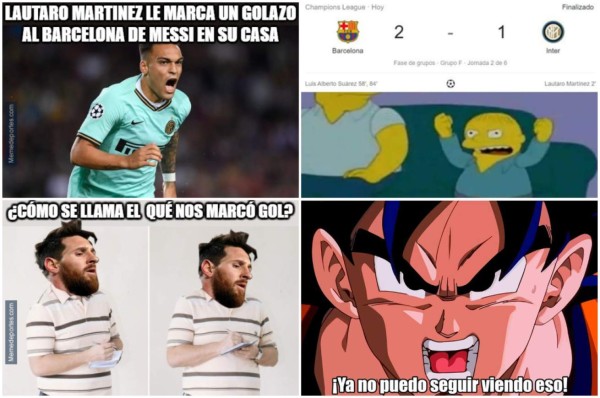 Messi, Barcelona y los memes del sufrido triunfo contra el Inter en la Champions