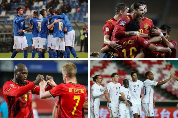 El sorteo: Definidos los cruces de semifinales de la Liga de Naciones en Europa