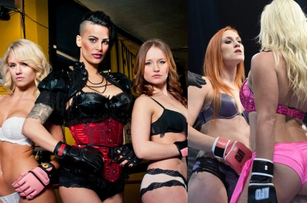 En lencería fina: Así de atrevidas son las peleas en la Lingerie FC