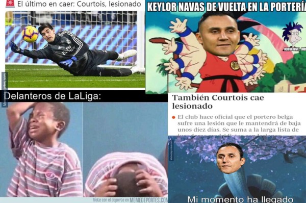 Los memes destrozan a Courtois en el regreso de Keylor Navas a la titularidad