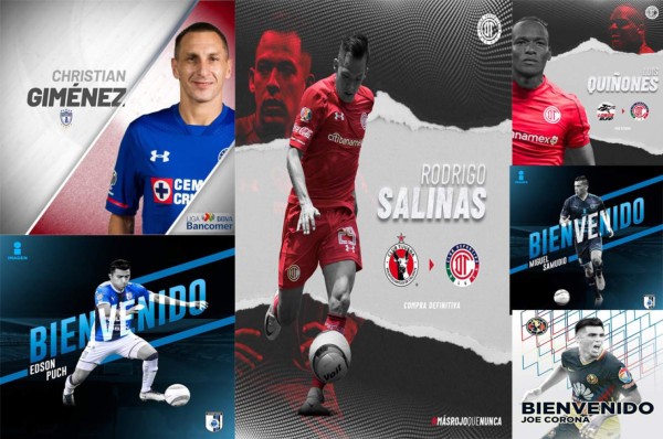 OFICIAL: Los fichajes concretados hasta el momento en la Liga MX