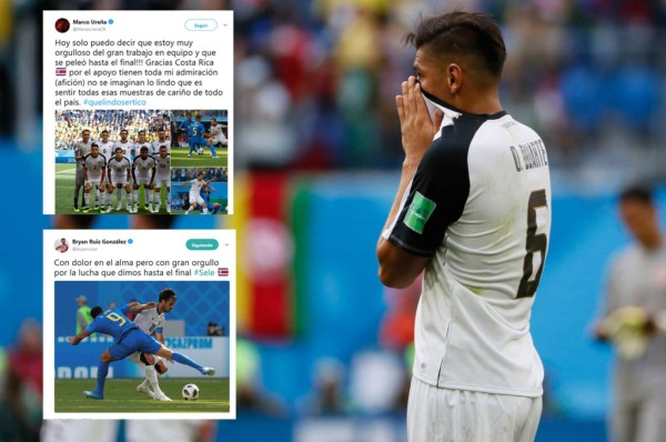 Así fueron los mensajes de jugadores de Costa Rica tras eliminación de Rusia 2018
