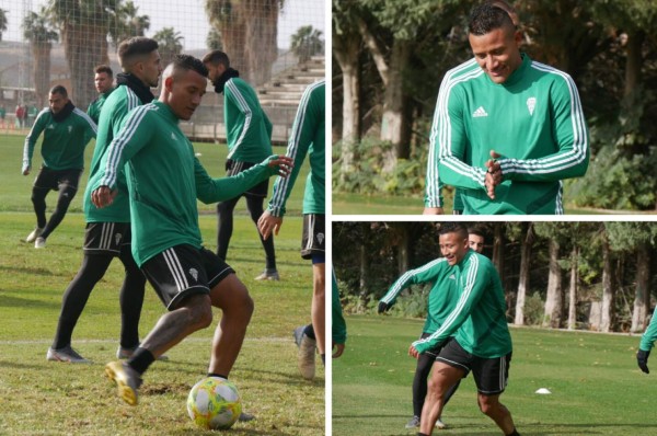 Luis Garrido realizó su primer entrenamiento con el Córdoba de España