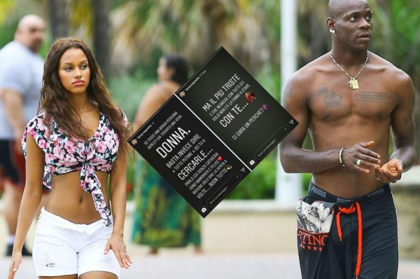 Escándalo: Los insultos de Mario Balotelli a su exprometida en redes sociales