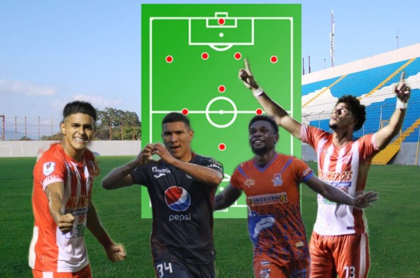 ¡Ataque demoledor! El 11 ideal que nos dejó la jornada 14 del torneo Apertura de la Liga Nacional de Honduras