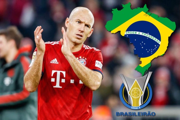 Robben piensa en su regreso al fútbol y lo haría con histórico de Brasil