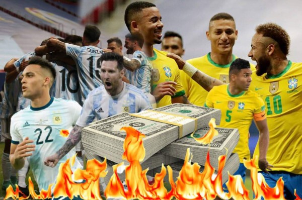 Argentina-Brasil: ¿Cuál es la selección más valiosa y los jugadores más caros de la final de Copa América?