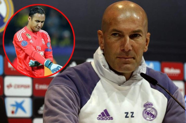 Zidane: ''Keylor Navas llegó al Real Madrid por su trabajo''