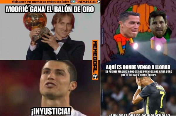 Memes: Destruyen a Cristiano Ronaldo y Messi por el Balón de Oro conquitado por Modric