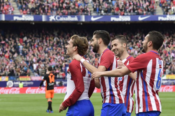 Griezmann y Kevin Gameiro le dan triunfo al Atlético de Madrid sobre Valencia