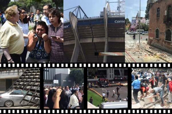 FOTOS: Las impactantes imágenes del terremoto que sacudió México