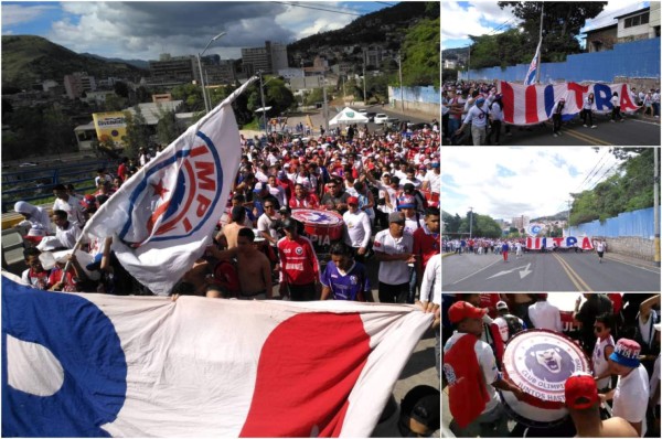 Así fue la llegada de la Ultra Fiel al Estadio Nacional para apoyar al Olimpia