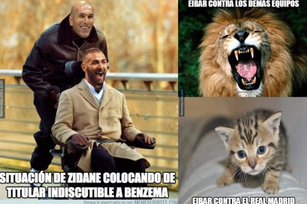 Ni goleando al Éibar perdonan con los terribles Memes al Real Madrid