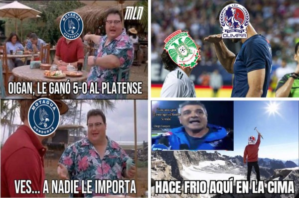 Los memes revientan a Motagua por perder el liderato contra Olimpia, Diego Vázquez es protagonista
