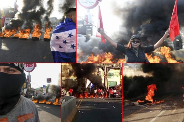 FOTOS: Hondureños salen a protestar en varias ciudades del país
