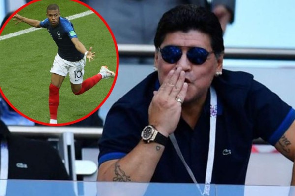 Maradona: ''Mbappé es el Cavani que le faltó a Uruguay''