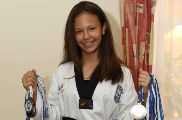 Michelle Kiebitz la hondureña cinta negra con solo 10 años